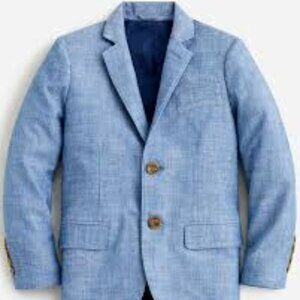 J. Crew / Crewcuts Boys' Ludlow Suit: Ludlow Jacket w/ Pant in Chambray Size 10
